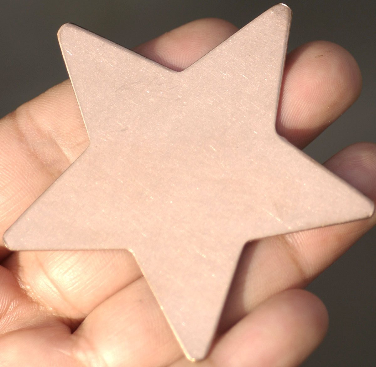Copper Large Star 20g 62mm Cutout for Enameling Stamping Texturing Soldering Blanks - 2 pieces