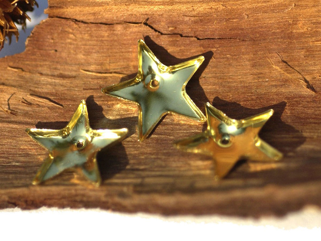 Bezel Cups - Blanks Bright Star 30g 17.6 OD, 1.5mm tall for Resin, Epoxy soldering Jewelry Making Blank - 4 pieces