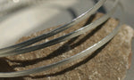 Sterling Silver Ring wire, Bicycle Tread, 3mm wide Bracelet Bangle patterned wire, gallery wire