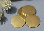 15mm Bronze Disc 26g Circle Blank Cutout for Soldering Stamping Texturing Blanks - Metalworking Blanks