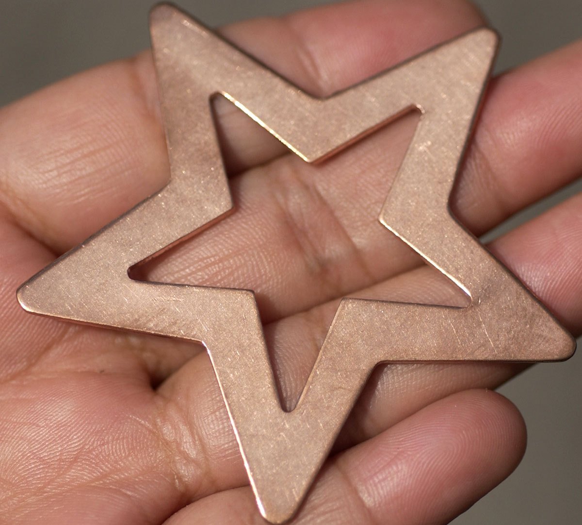 Star Starry Starry Night -Star with in Star Blank - Cutout for Enameling Stamping Texturing - Variety of Metal - 2 pieces
