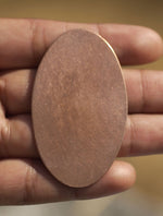 Oval Egg Shape Copper 55mm x 33mm for Blanks Enameling Stamping Texturing