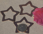 Copper 36mm 24g Star Starry Starry Night -Star with in Star Blank - Cutout for Enameling Stamping Texturing