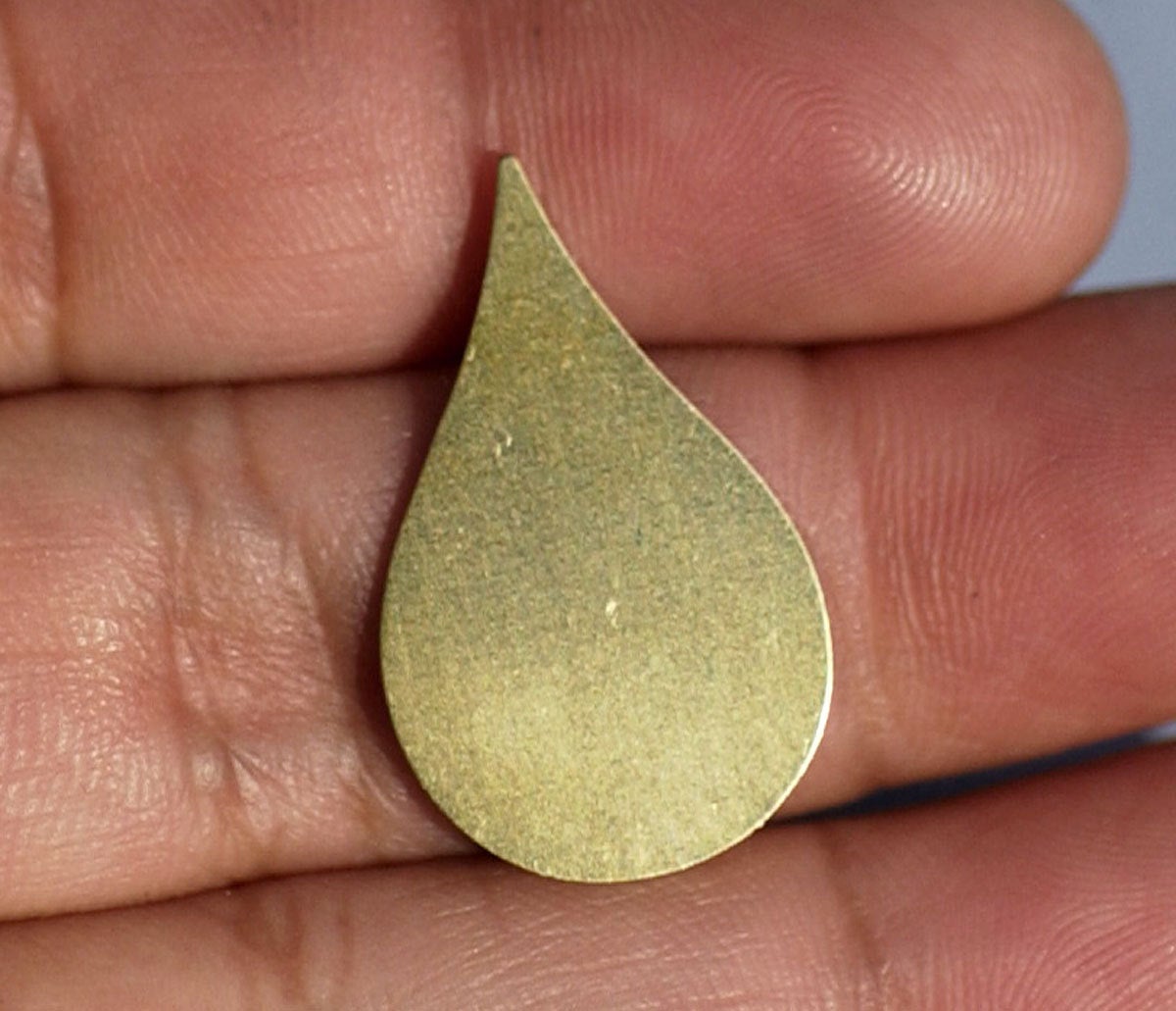 Pointed Teardrop 24mm x 15mm 24G 22g 20g rain drops, copper, brass, bronze, or nickel silver