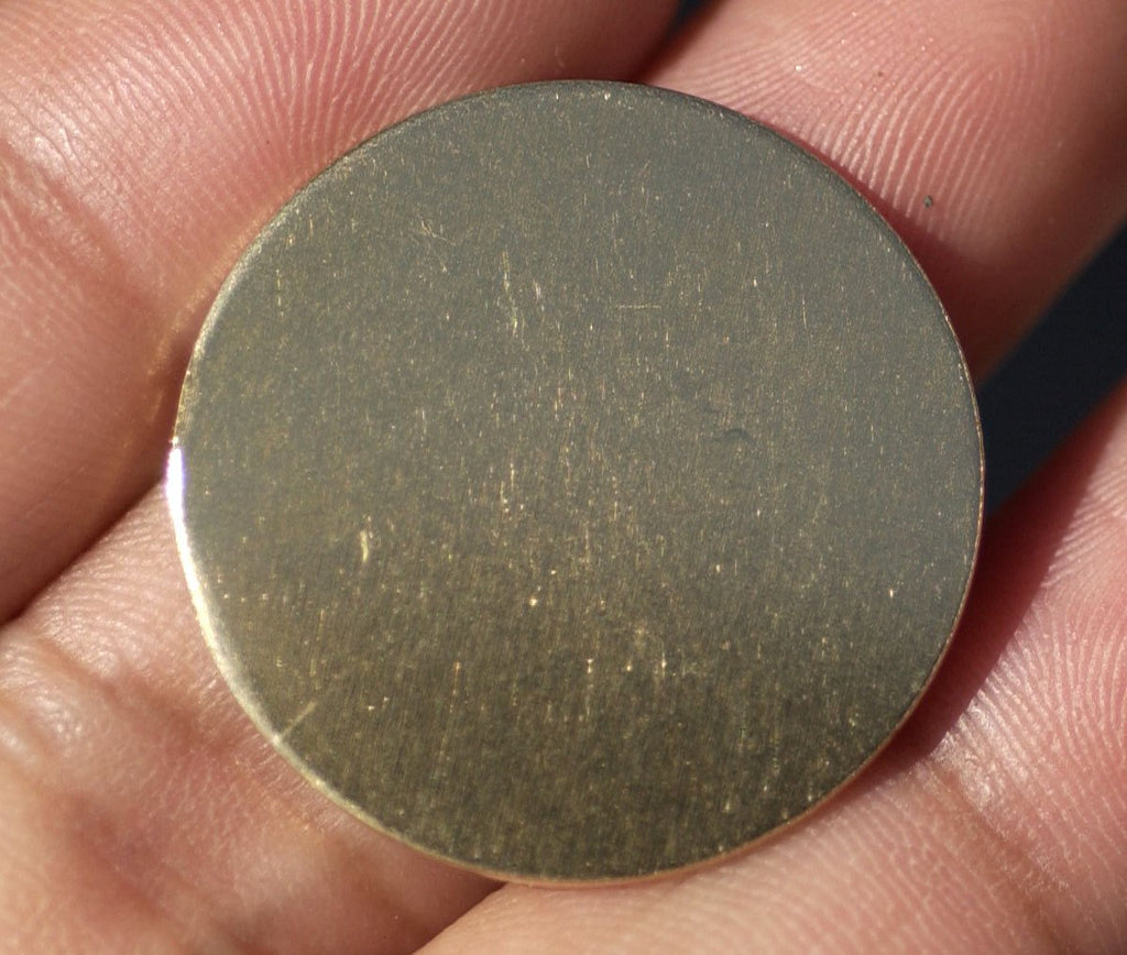 Bronze 25mm Disc Blank 20G Enameling Soldering Stamping Texturing Metalworking Blanks - 6 Pieces