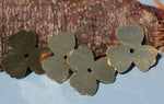 Brass or Bronze Clover Flower Blank 25mm 22g Cutout for Enameling Stamping Texturing Blanks