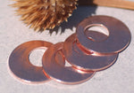 Hoops for Earrings or Pendant Blanks 20mm 22G Offset Circle for Enameling Stamping Texturing, Metal Charm - 6 Pieces