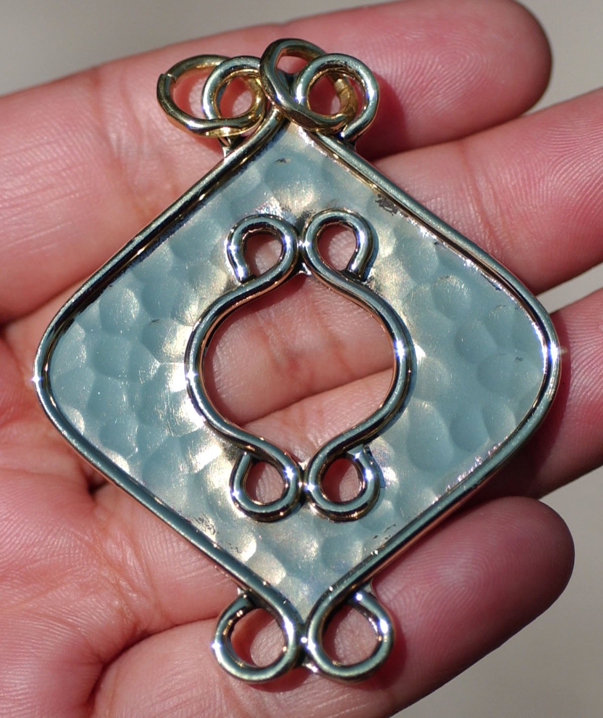 Brass Focal Finding - Handmade Centerpiece Point - Jewelry Designing