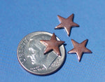Copper Blank Tiny Twinkle Stars 10mm for Enameling Stamping Texturing Soldering Blanks -8 pieces
