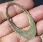 Brass Teardrop Shape Cutout Blank for Stamping, Metalworking, Soldering for Earrings Jewelry Making Blanks