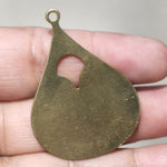 Brass Nickel Silver Arabic Earring Shape 24g Cutout Blank for Stamping Texturing Metalworking Blanks