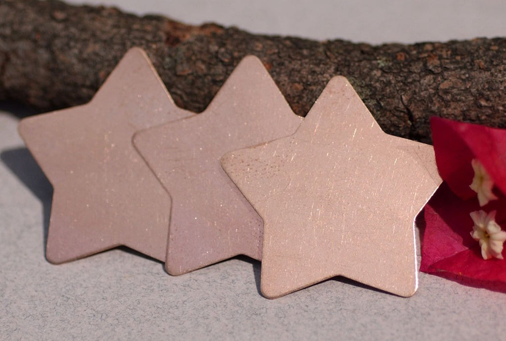 Copper Star Blank 24g 36mm for Enameling Stamping Texturing Soldering Pendant Jewelry Making