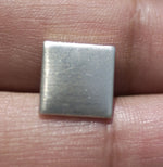 Nickel SIlver Blank 20g 10mm Square Cutout for Blanks Metalworking Stamping Texturing - 8 pieces