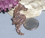 Seahorse Copper Lotus Flowers 20g Textured Blanks Enameling Stamping Texturing 100% Copper Blank - 4 Pieces