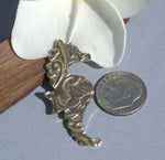 Brass Seahorse Lotus Flowers Blanks 20g Textured Metalworking Stamping Texturing Soldering Blanks