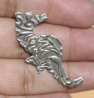 Nickel Silver Seahorse Lotus Flowers 20g Textured Blanks Metalworking Stamping Texturing Jewelry Making Blank