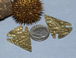 Hammered Texture Arrowhead Blanks 30mm x 21mm 26g Cutout Shape for Metalworking Soldering Blank Variety of Metals, - 4 pieces