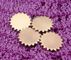 Copper 12mm Blank Gear Cog Cutout Cutout for Enameling Stamping  Blanks Texturing