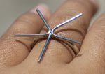 Nickel Silver Handmade Claw Ring Setting 100% Nickel Silver For Natural Stones or Whatever - Size 8