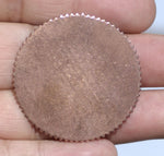 Copper 35mm Blank Gear Cog Cutout Cutout for Enameling Stamping  Blanks Texturing - 4 pieces