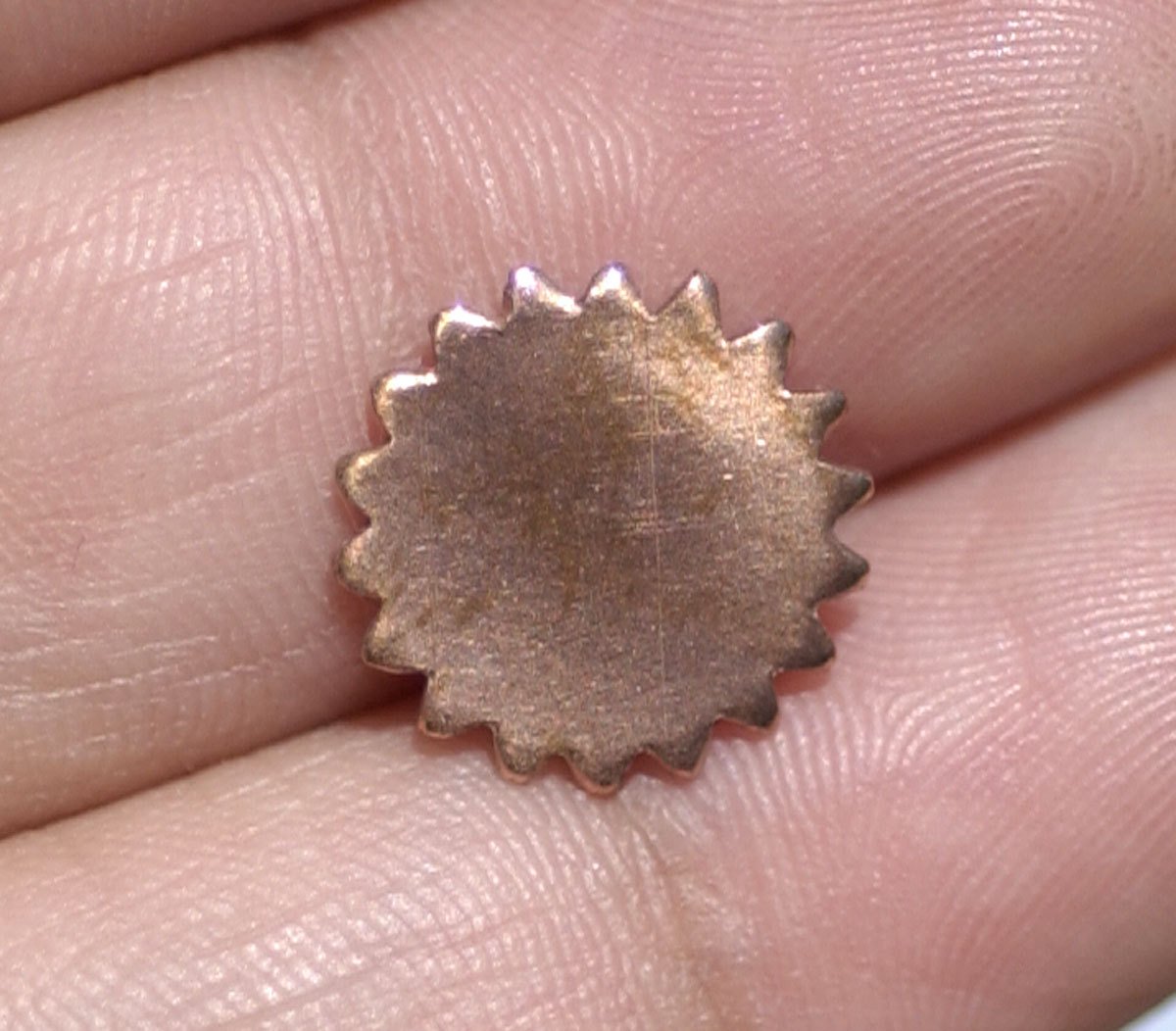 Copper 12mm Blank Gear Cog Cutout Cutout for Enameling Stamping  Blanks Texturing
