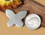 Metal Blanks Butterfly Shapes 31.5mm x 26mm for jewelry making
