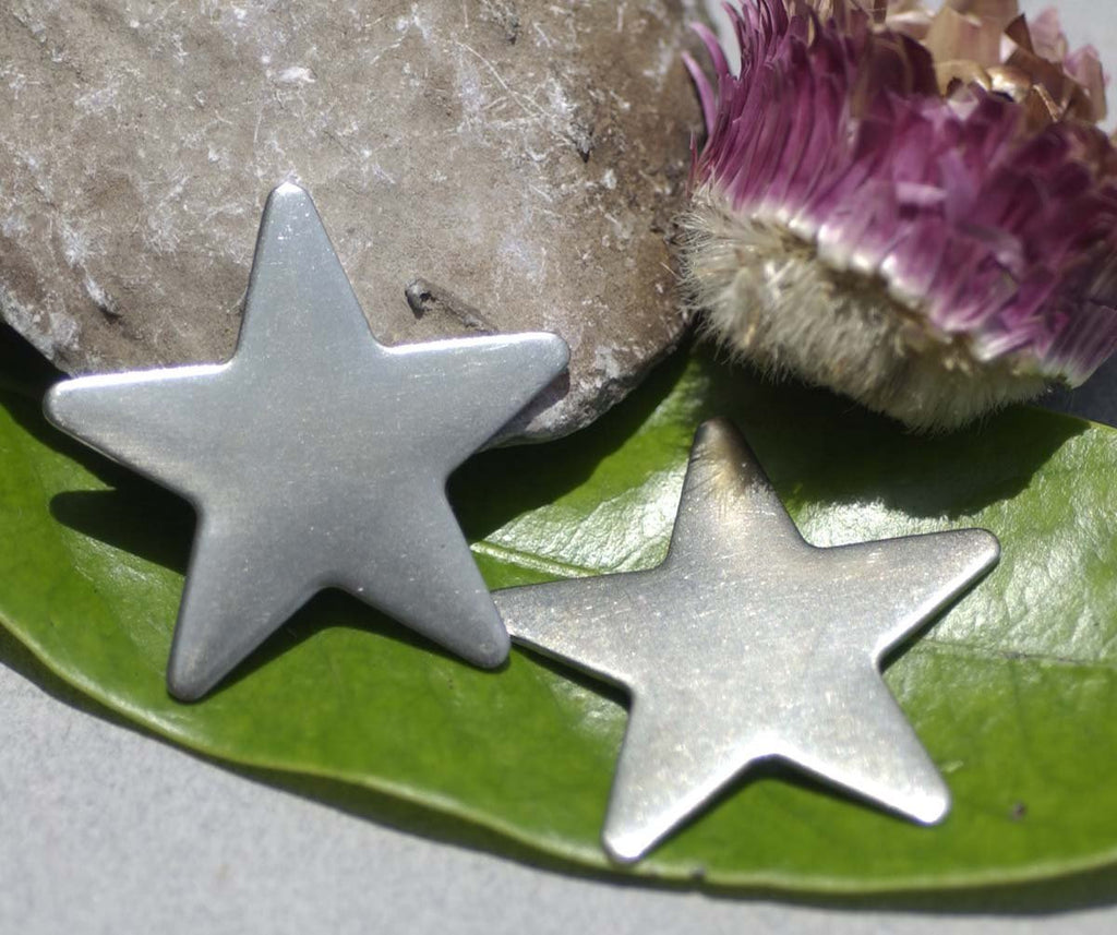 Nickel Silver Star Blank 20g 36mm Cutout for Metalworking Stamping Texturing Blanks