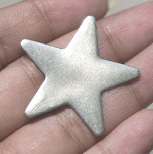 Nickel Silver Star Blank 20g 36mm Cutout for Metalworking Stamping Texturing Blanks