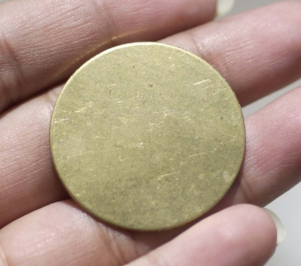 Blank 32mm Disc 20G Metalworking Supplies, Enameling Stamping Texturing Blanks - 4 Pieces