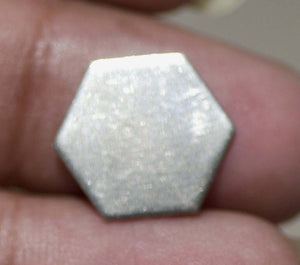 Nickel Silver Hexagon 20g 12mm Blanks Cutout for Metalworking Stamping Texturing Blank