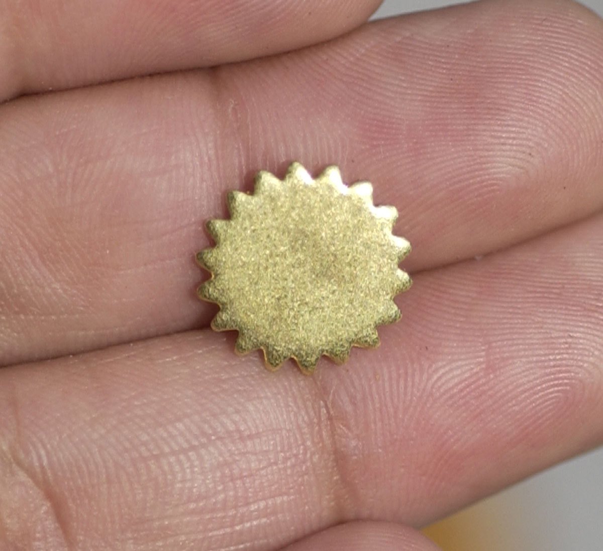 Bronze 12mm Blank Gear Cog Cutout Cutout for Metalworking Stamping  Blanks Texturing