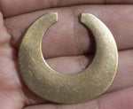 Bronze Blanks Hoops 32mm x 35mm 24g for Earrings or Pendant Circle for Stamping Texturing Metalworking Blanks