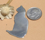 Cat Shaped Metal Blanks for Making Jewelry and Crafts - 43mm x 23mm
