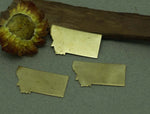 Bronze Montana State Blanks Metalworking Stamping Texturing 100% Bronze Blank - 4 pieces