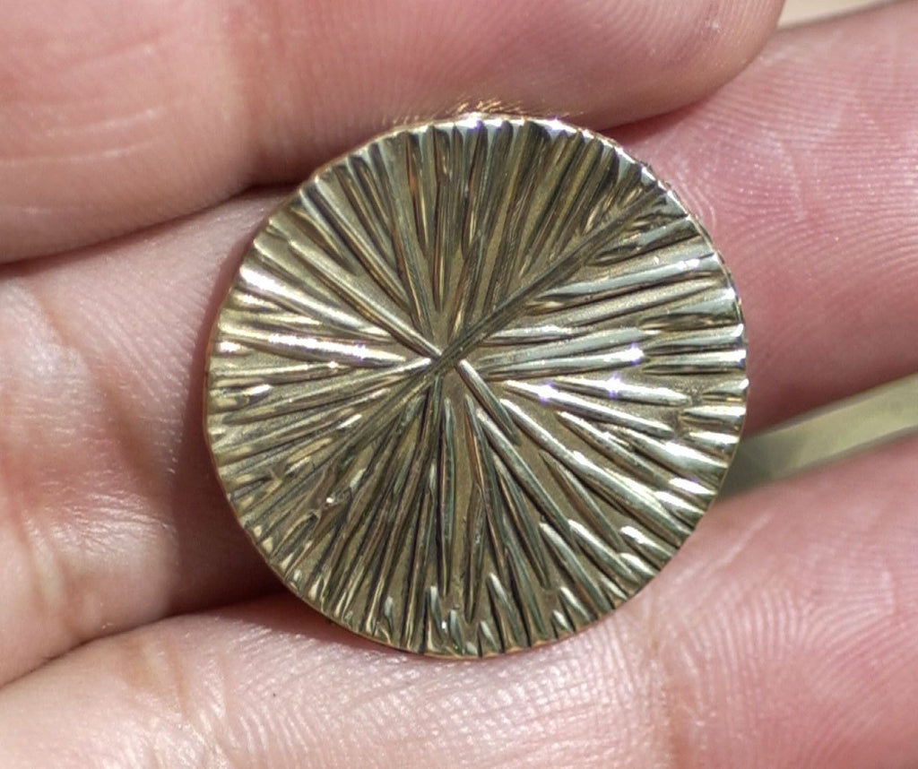 Brass or Bronze Disc Blank 20mm 24G Jewelry Supply, Metal Blanks, diy flat blank, textured blank