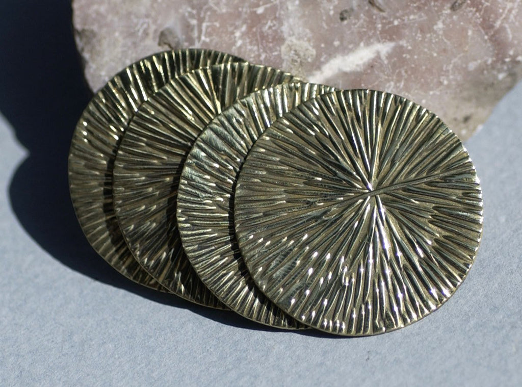 Disc Brass or Bronze 30mm 24G for Metalworking Supplies, Pure Metal - 4 Pieces