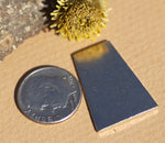Trapezoid shapes 25mm x 18mm Mexican Silver Blank 24G 22G 20G copper, brass, bronze, nickel silver