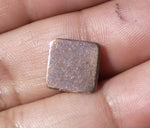 Copper Squares 10mm Rounded Blanks Cutout  for Enameling Stamping Texturing Blanks - 8 pieces