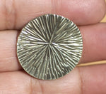 Texture Blank 25mm Brass or Bronze 24G Jewelry Supplies - Enameling Soldering Blank - 4 Pieces