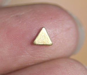 Bronze Triangles Blank 4mm 22g Cutout for Metalworking Soldering Stamping Texturing Blanks