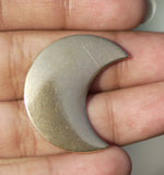 Bronze or Brass Blank 29.5mm x 23mm 20g Moon Cheshire for BlanksMetalworking Stamping Texturing
