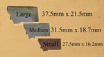 Nickel Silver Montana State Blanks Metalworking Stamping Texturing 100% Jewelry Supplies - 4 Pieces