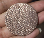 Mini Hammered Blank Round 20G 42mm Cutout for Enameling Stamping Texturing Soldering - 3 Pieces