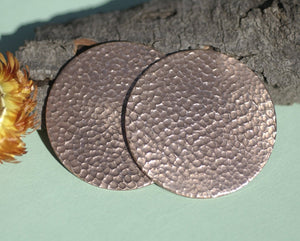 Mini Hammered Blank Round 20G 42mm Cutout for Enameling Stamping Texturing Soldering - 3 Pieces