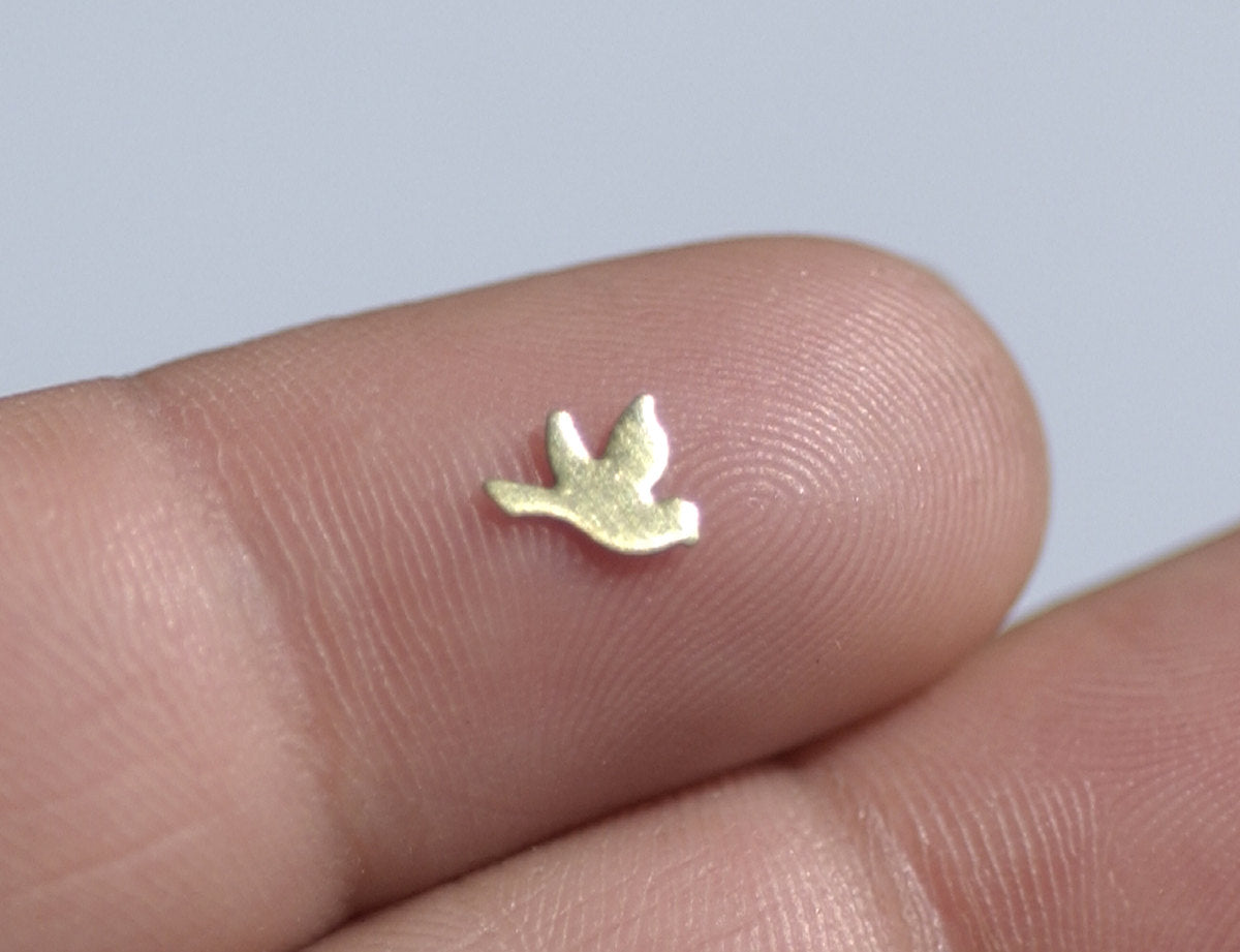 My MOST Super Tiny Bird Blank Cutout for 24g DIY Jewelry Soldering Tiny Blanks for Jewelry Making Mini shape, Supplies by SupplyDiva