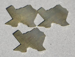Texas State Blanks Cutout for Metalworking Stamping Texturing Blank Variety of Metals, Jewelry Supplies - 4 Pieces