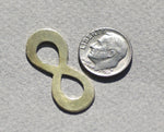 Bronze Blank Infinity Symbol Cutout Shape for Metalworking Blanks Shape Form