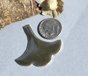 Large Arabic fan blanks, flower blossom pendant and earring blanks, copper, brass, bronze, nickel silver