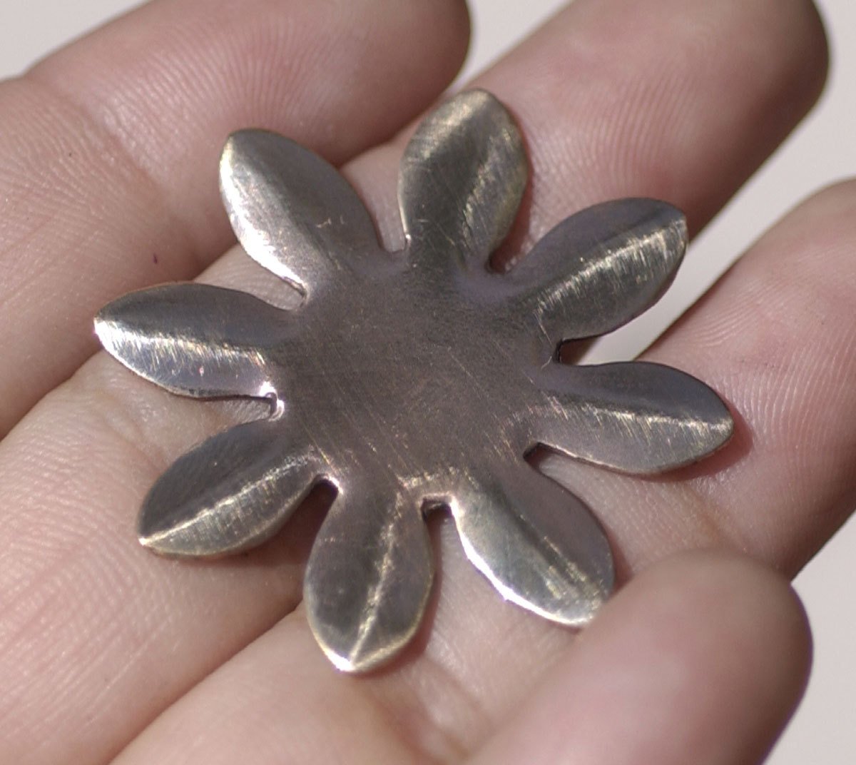 Copper Blank  Sunflower Flower 34mm Cutout for Blanks Enameling Stamping Texturing
