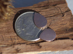 Copper Teardrop Blank Tiny Shape Blank  for Enameling Metalworking Polished Blanks